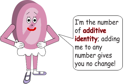Zero is the number of additive identity; adding it to any number gives you no change!